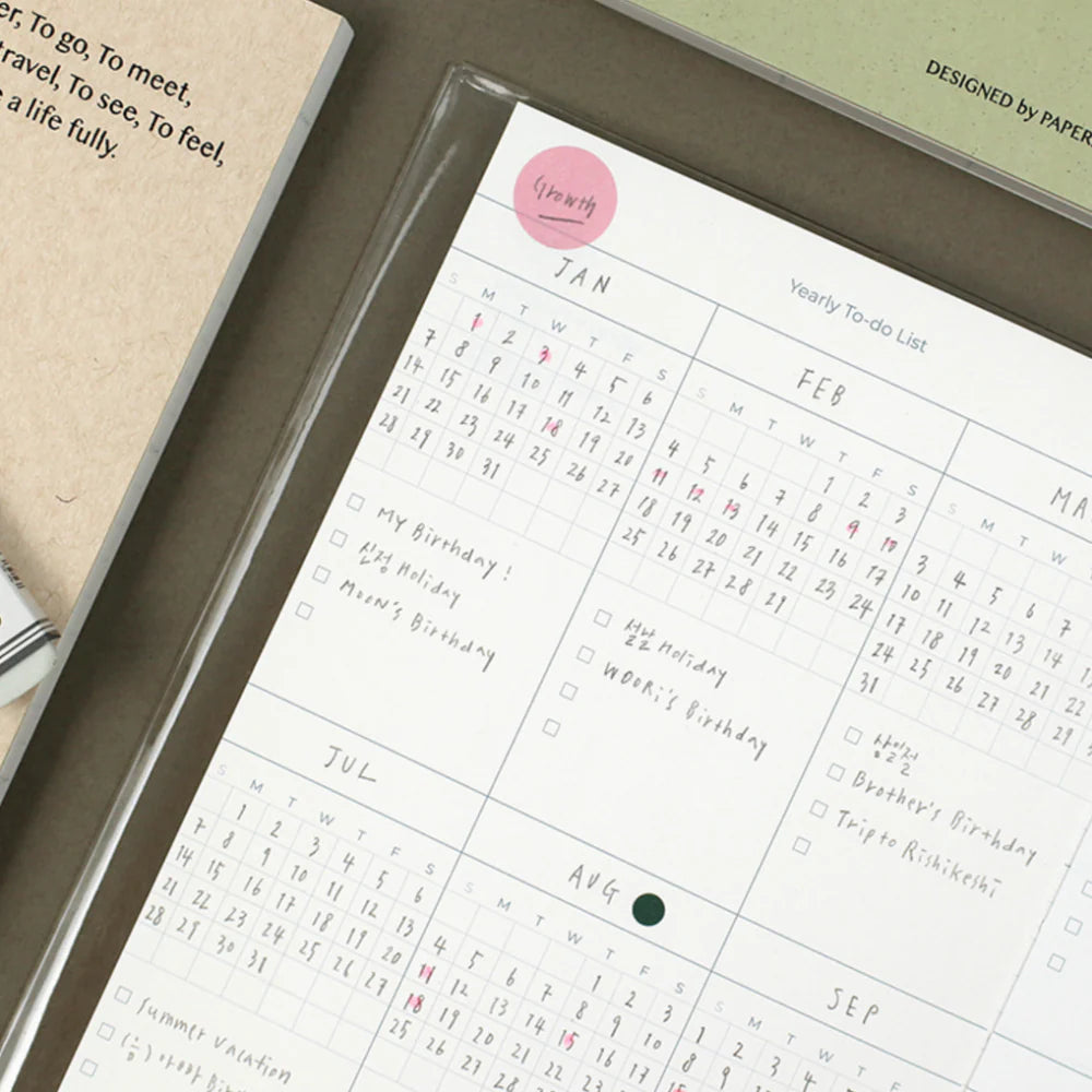 Paperian Lists To Live By Undated Planner