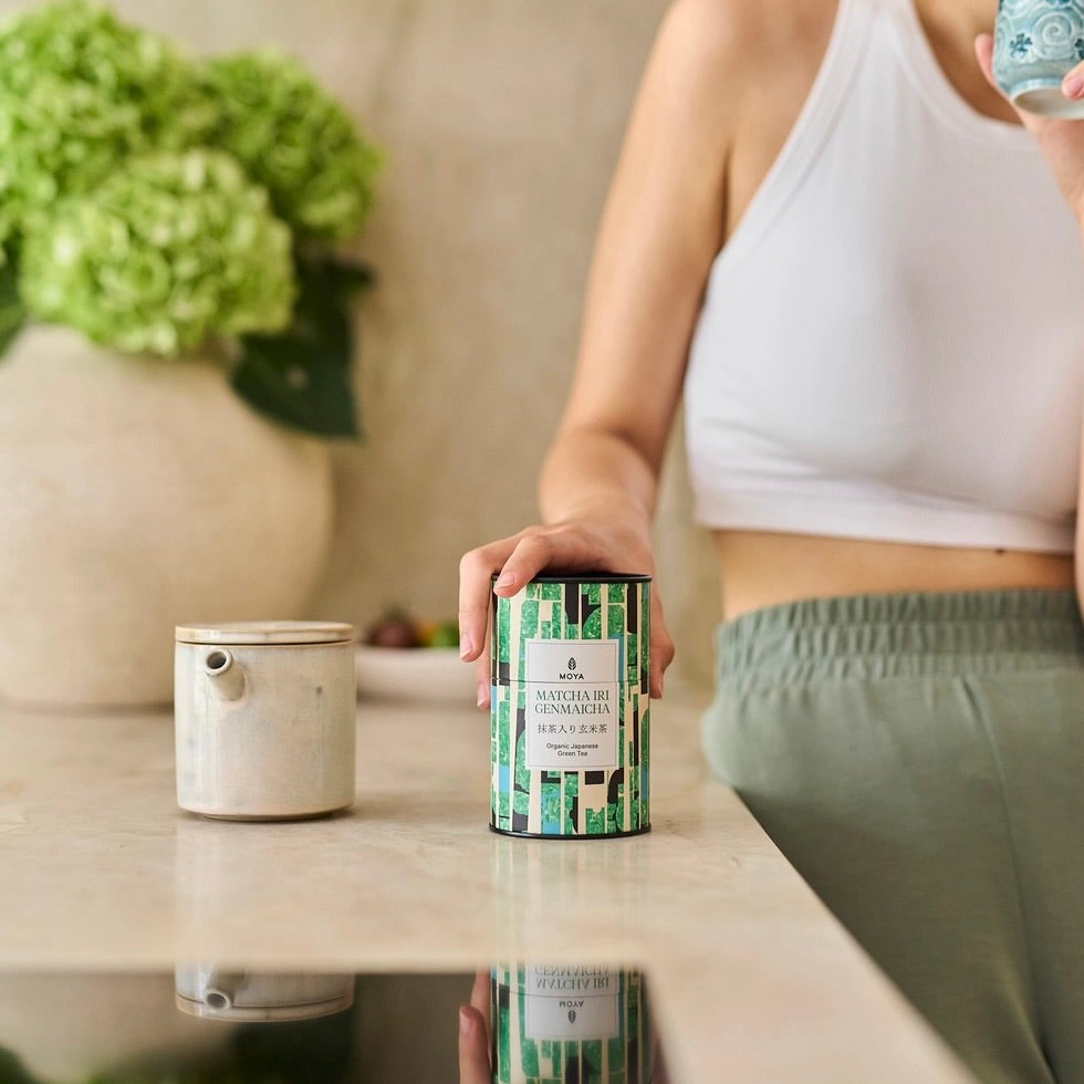 Moya Matcha Iri Genmaicha Organic Japanese Green Tea 60g