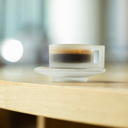 Arno Glass Espresso Cup & Saucer