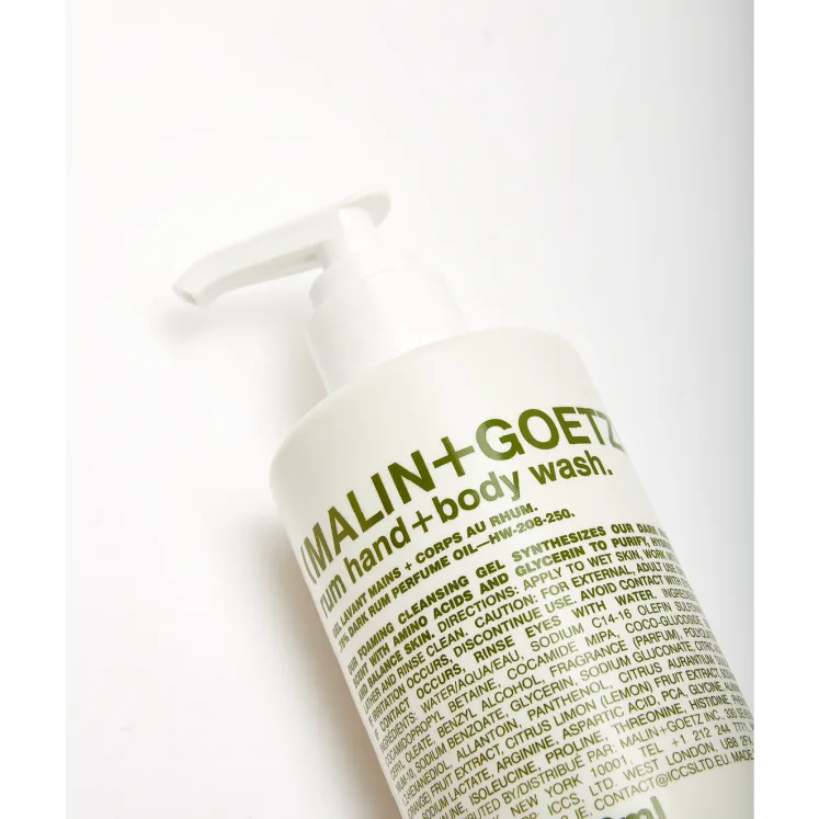 
Malin + Goetz Rum Hand + Body Wash 250ml