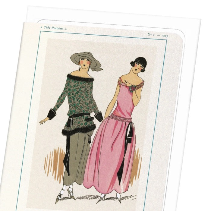 Très Parisien Tissus Et Rubans (1923) Card