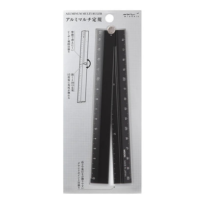 Midori Aluminium Multiple Ruler 30cm
