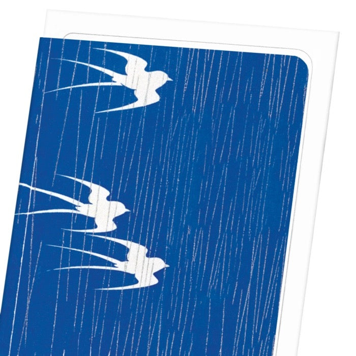 Swallows in the Rain (1935) Japanese Card