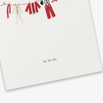Santa Clothes Christmas Card (ho ho ho)
