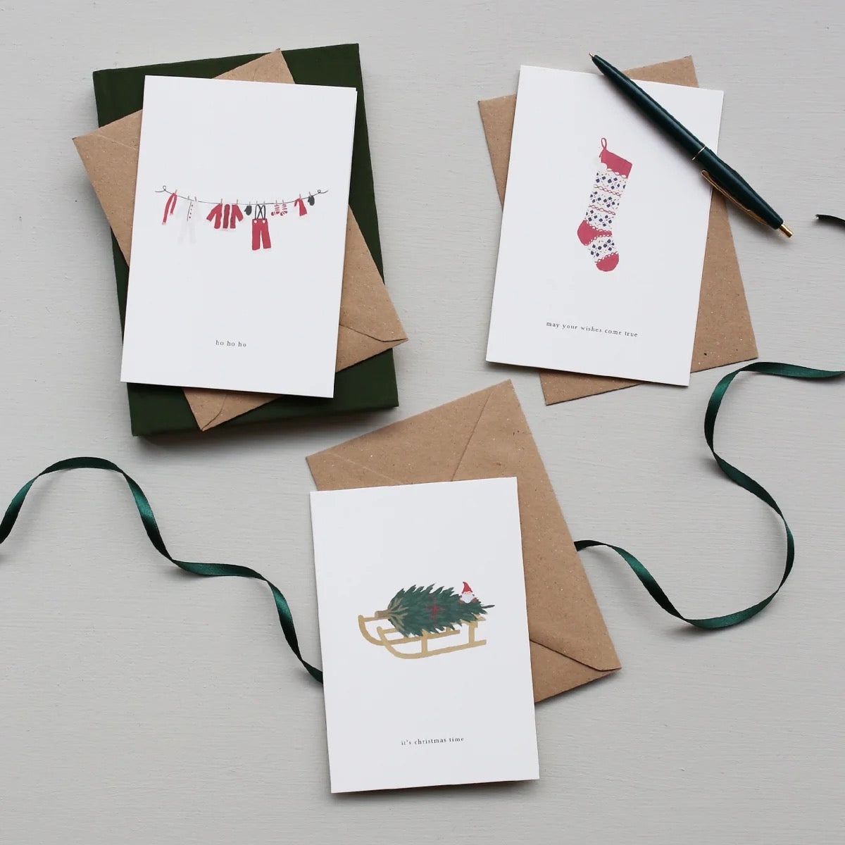 Santa Clothes Christmas Card (ho ho ho)