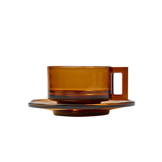 Arno Glass Cup & Saucer
