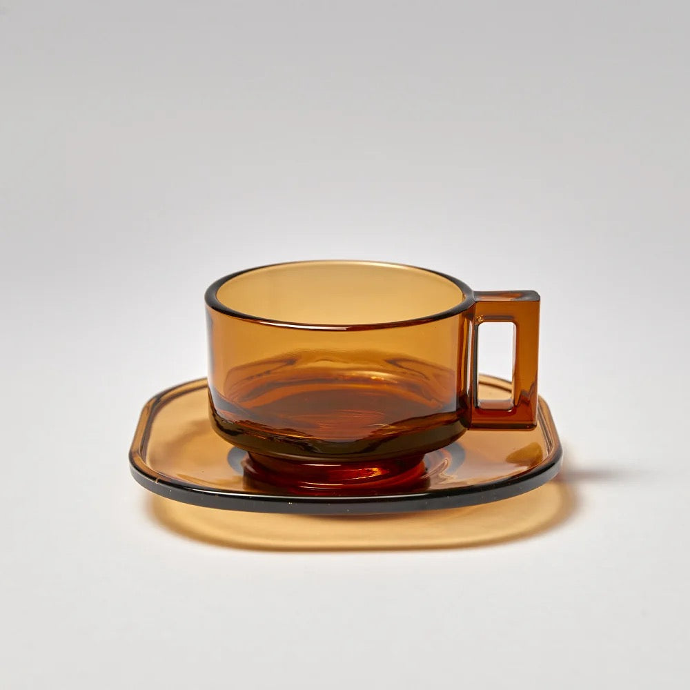 Arno Glass Cup & Saucer