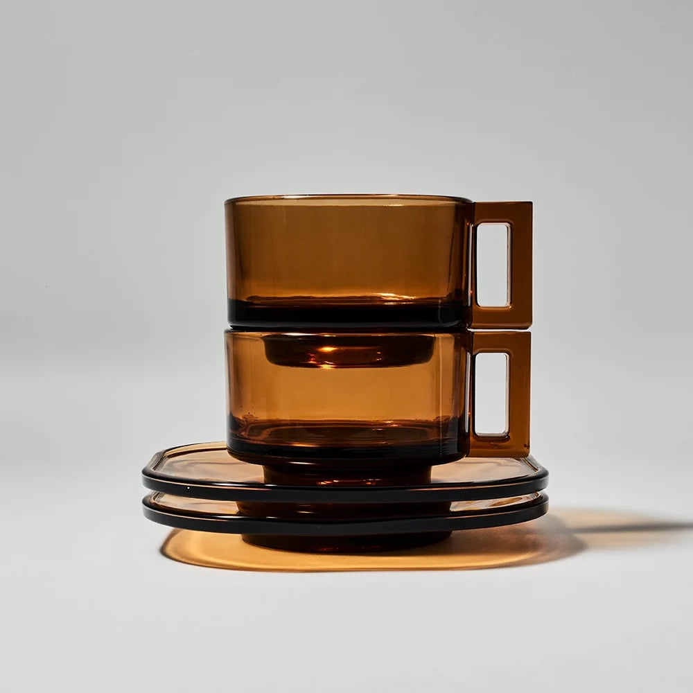 Arno Glass Cup & Saucer