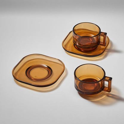 Arno Glass Cup & Saucer