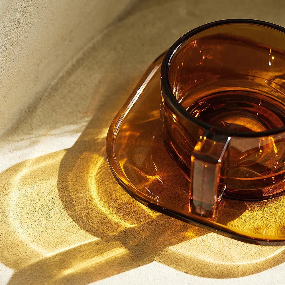 Arno Glass Cup & Saucer