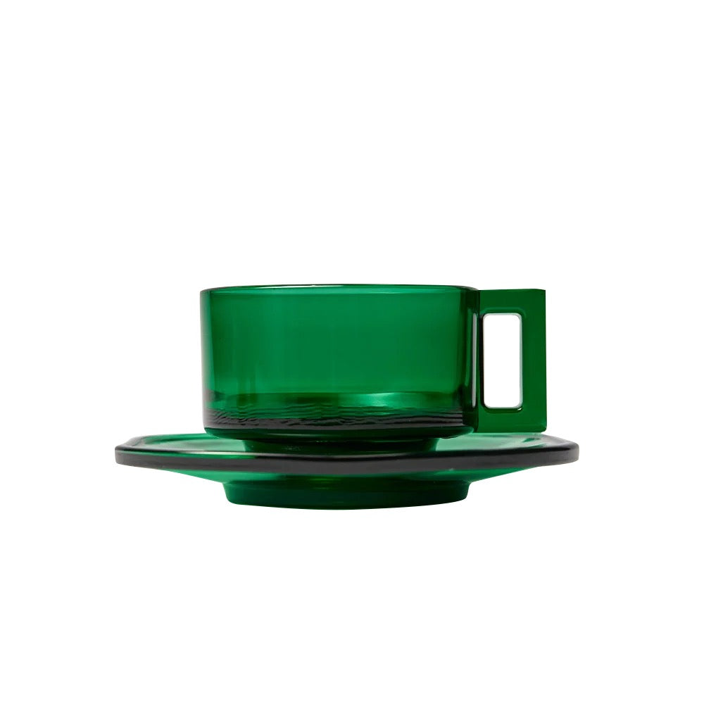 Arno Glass Cup & Saucer