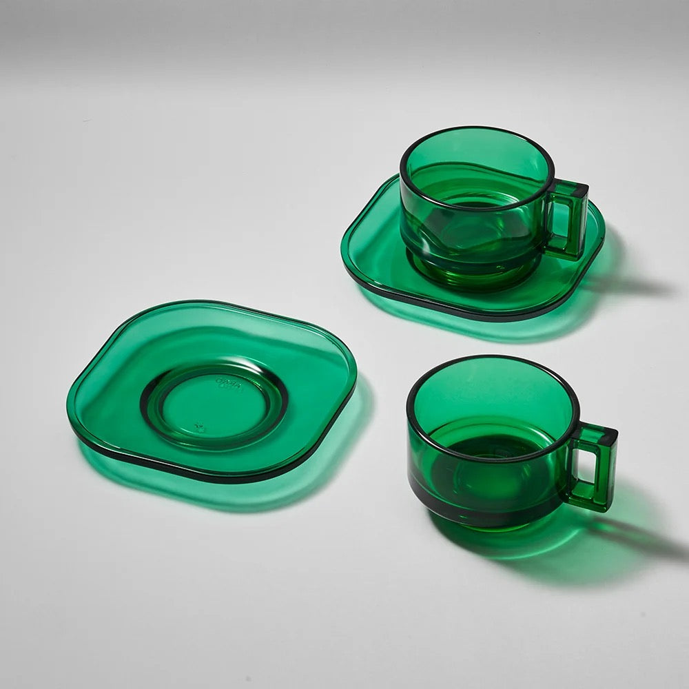 Arno Glass Cup & Saucer