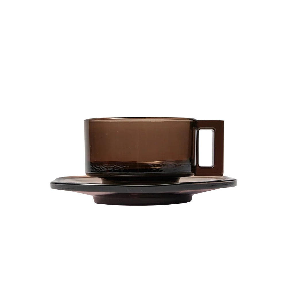 Arno Glass Cup & Saucer
