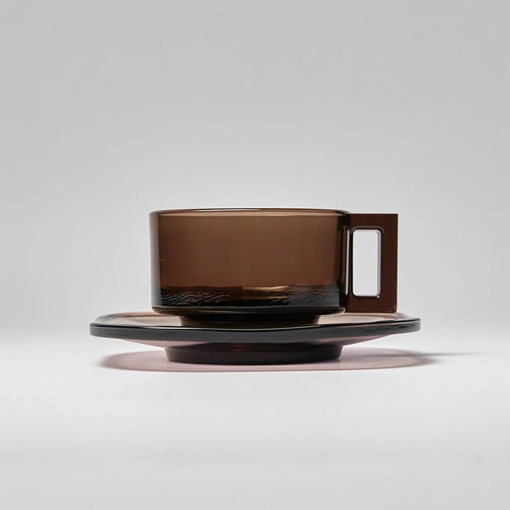 Arno Glass Cup & Saucer