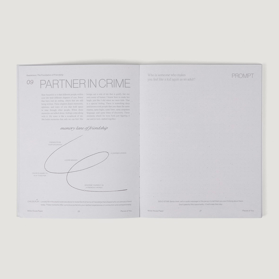 Wilde House Paper Pieces of You Journal