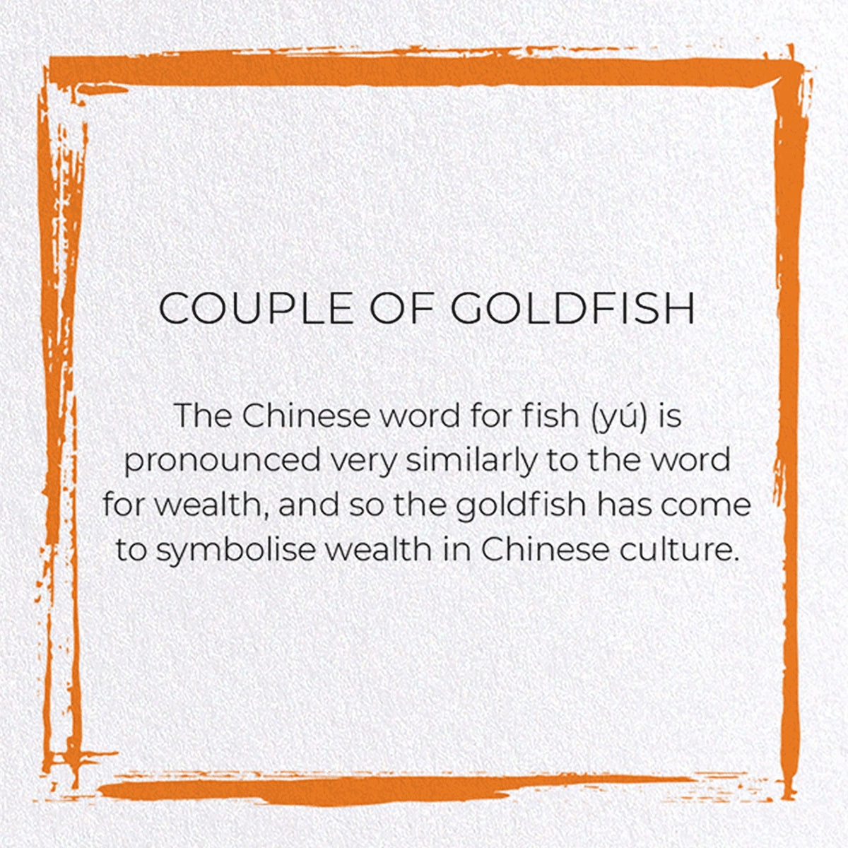 Couple of Goldfish Chinese Card