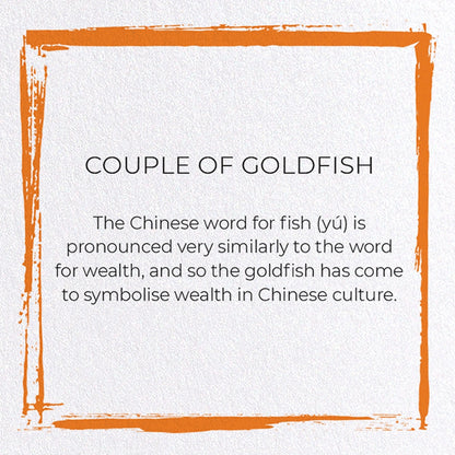 Couple of Goldfish Chinese Card