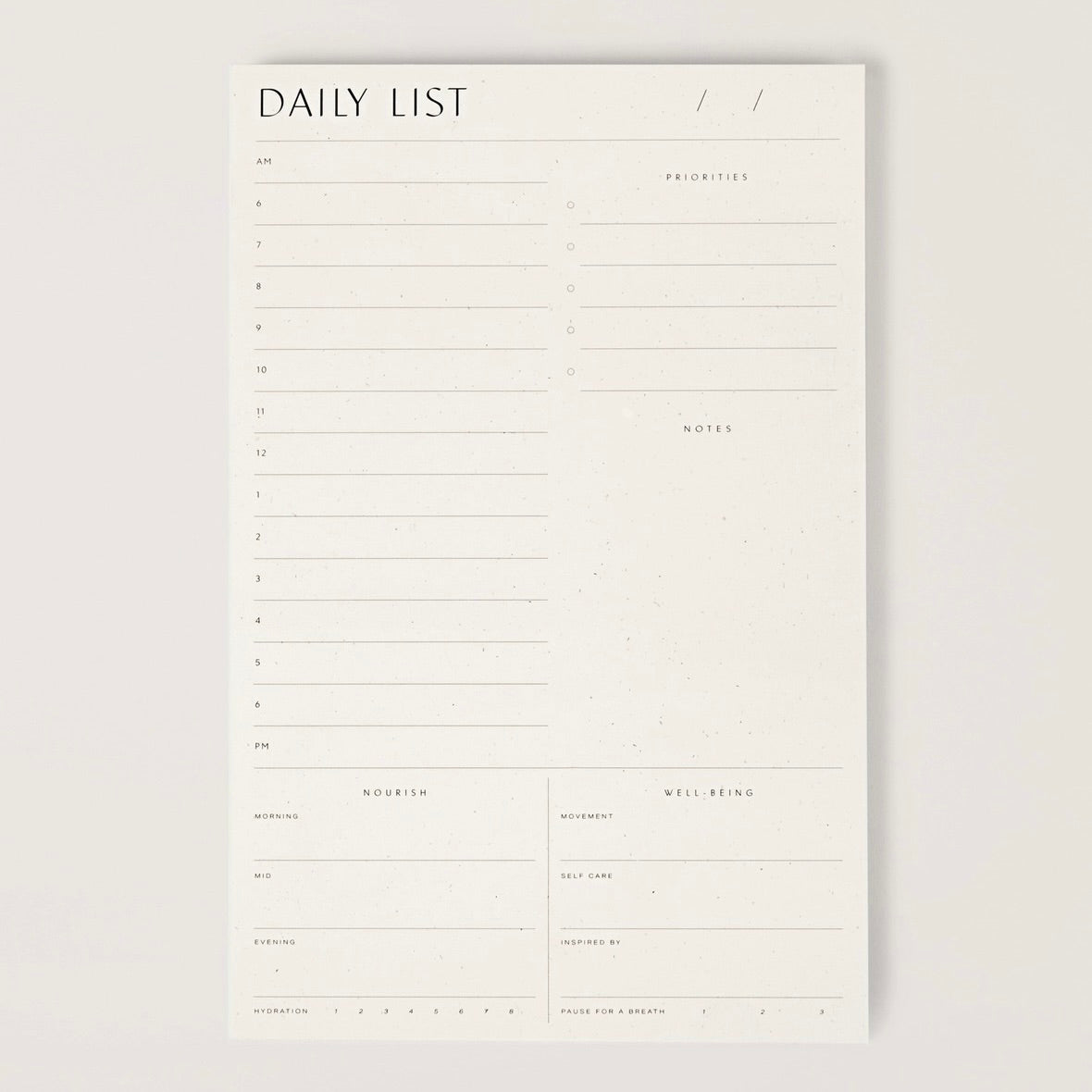 Wilde House Paper Daily List Pad
