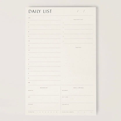 Wilde House Paper Daily List Pad