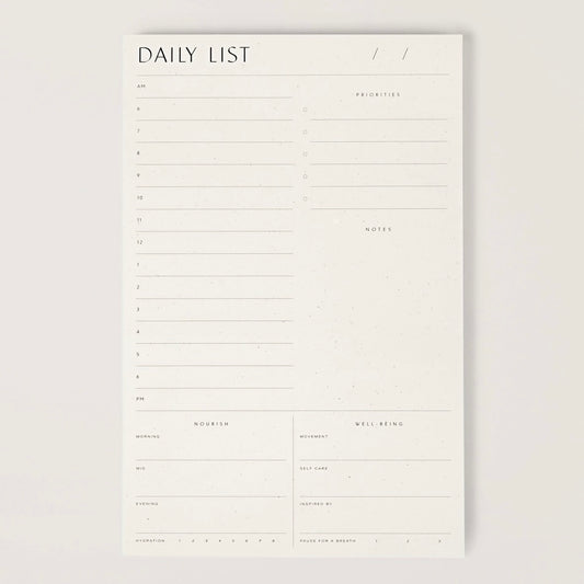 Wilde House Paper Daily List Pad
