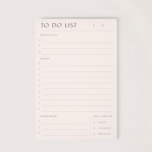 Wilde House Paper To Do List Pad