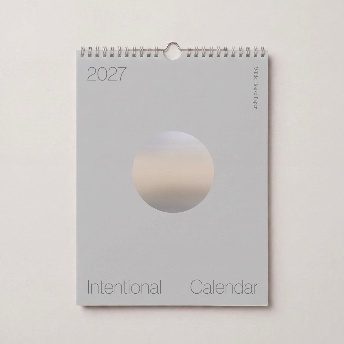 Wilde House Paper 2027 Intentional Calendar