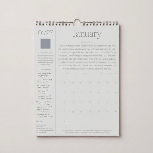 
Wilde House Paper 2027 Intentional Calendar