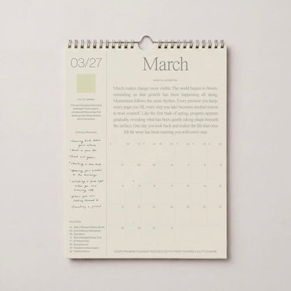 Wilde House Paper 2027 Intentional Calendar