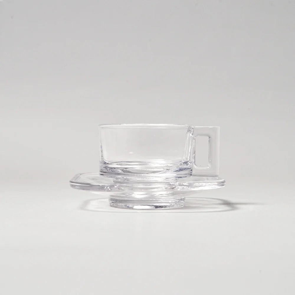 Arno Glass Espresso Cup & Saucer