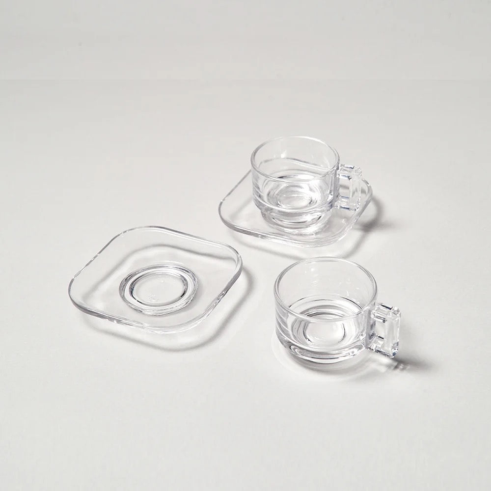 Arno Glass Espresso Cup & Saucer