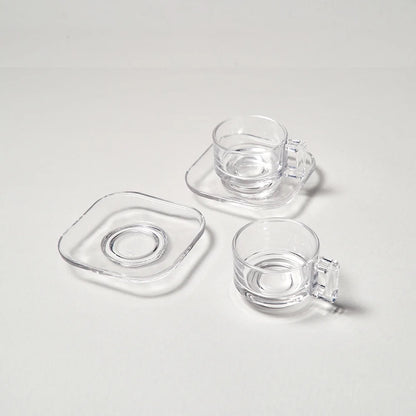 Arno Glass Espresso Cup & Saucer