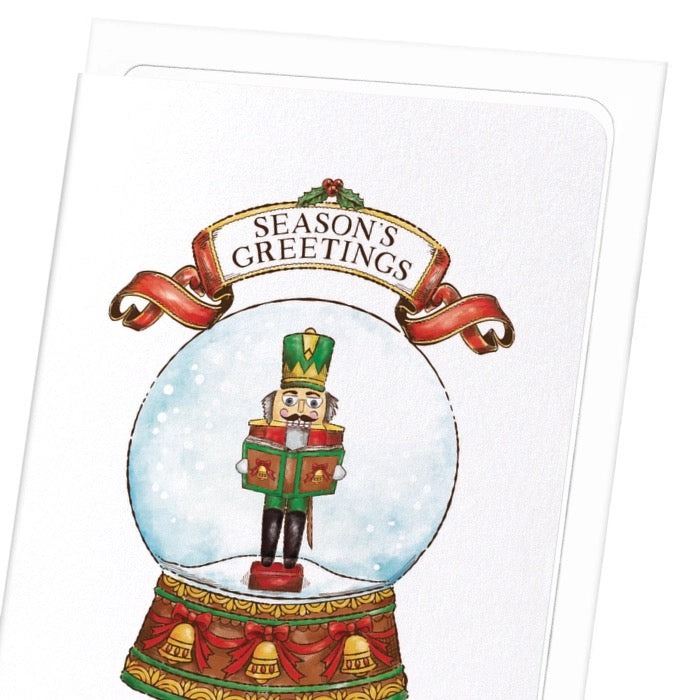 Nutcracker Victorian Christmas Card