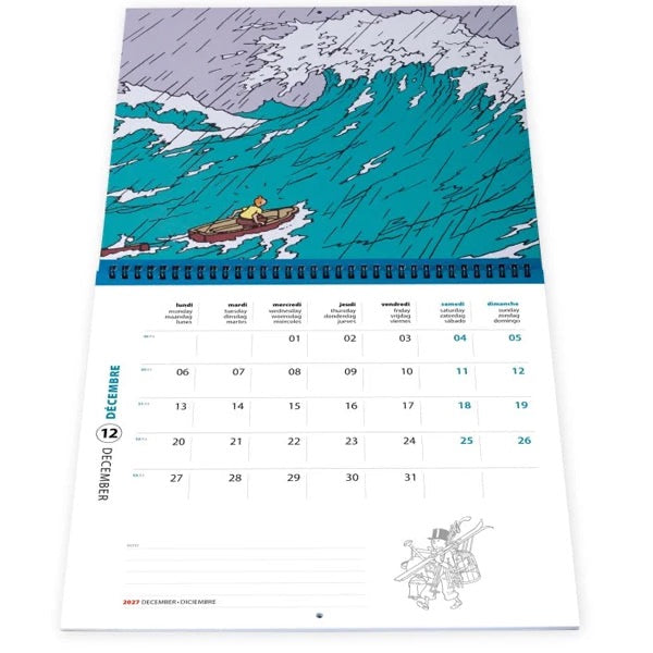 Tintin 2027 Wall Calendar