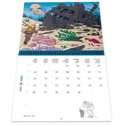 Tintin 2027 Wall Calendar