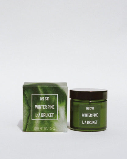 L:A BRUKET Mini Scented Candle 331 Winter Pine 50g