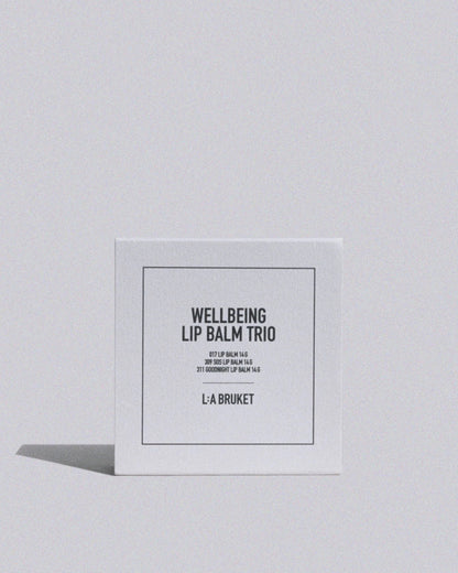 L:A BRUKET Wellbeing Lip Balm Trio