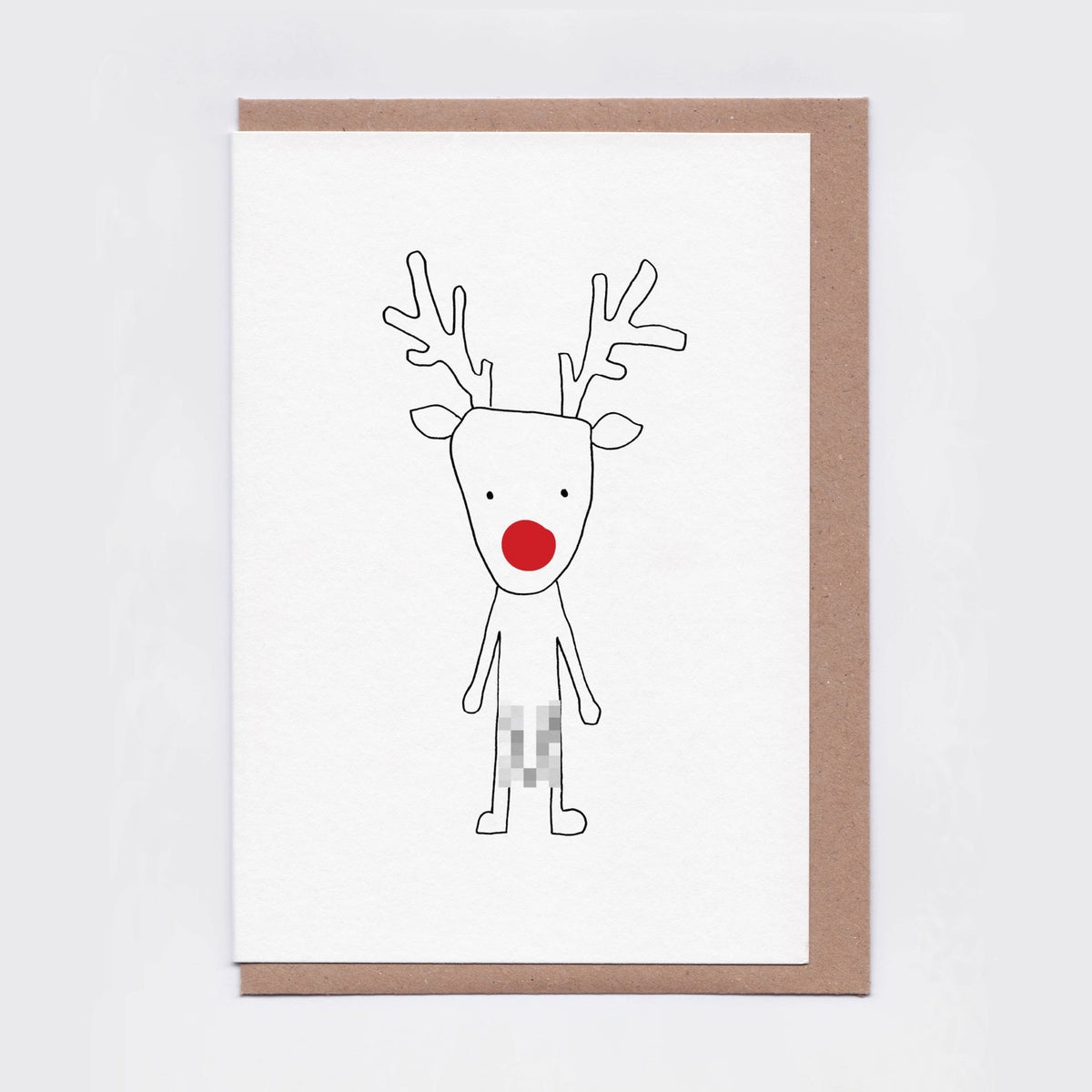 
Very Rude-Olph Christmas Card