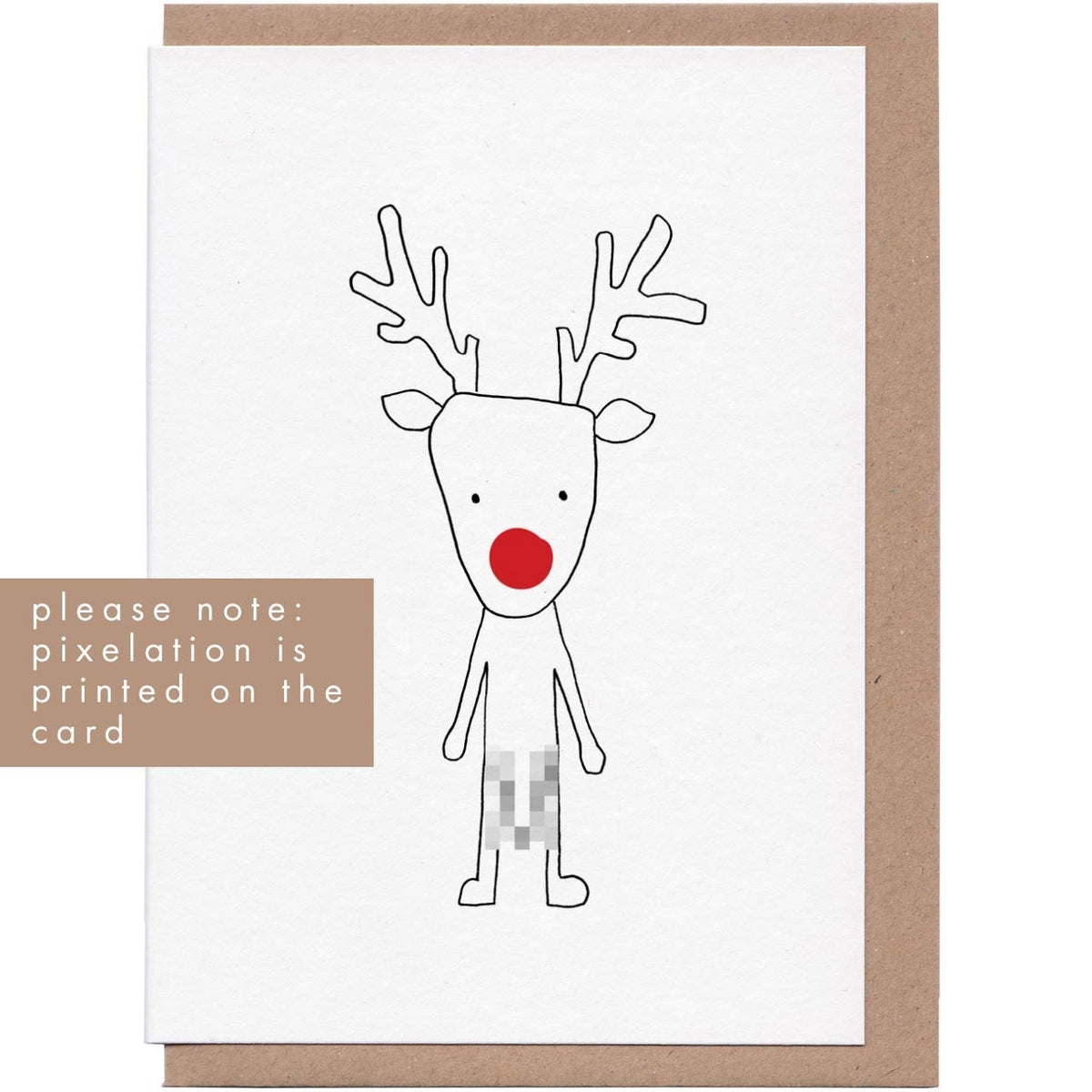
Very Rude-Olph Christmas Card