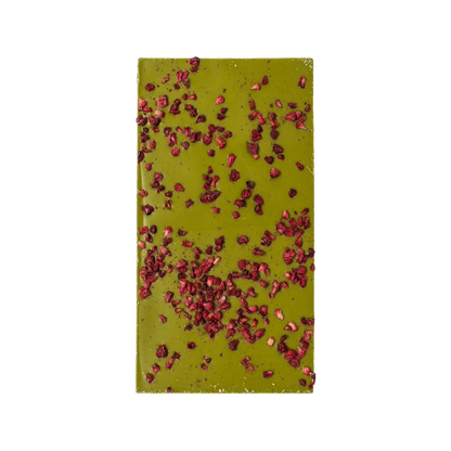 Moya Matcha Chocolate Bio with Raspberries 80g