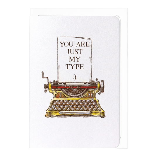 Just My Type Victorian Card