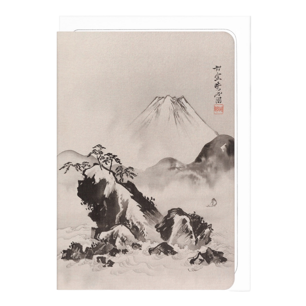 Kyosai Mount Fuji (C.1887) Japanese Card