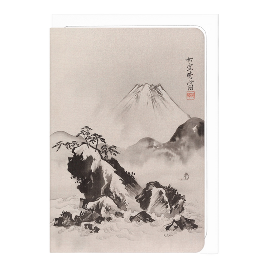 Kyosai Mount Fuji (C.1887) Japanese Card