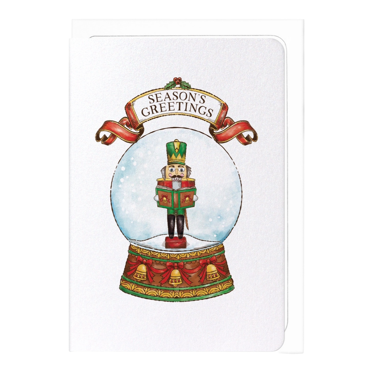 Nutcracker Victorian Christmas Card