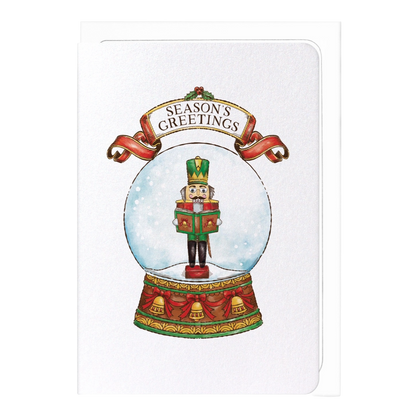 Nutcracker Victorian Christmas Card