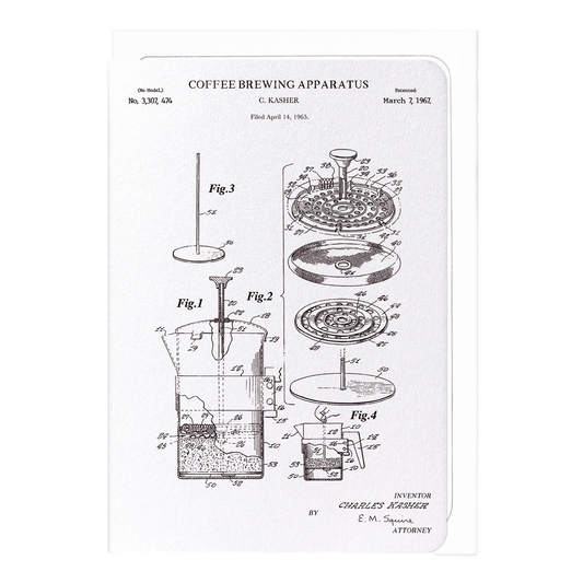 Patent of Coffee Brewing Apparatus (1967) Card