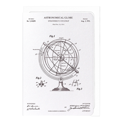 Patent of Astronomical Globe (1915) Card