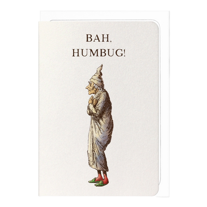 Scrooge Bah Humbug (1843) Victorian Christmas Card