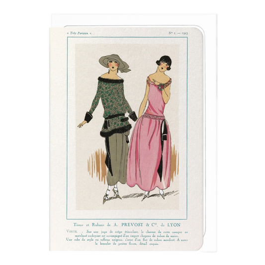 Très Parisien Tissus Et Rubans (1923) Card