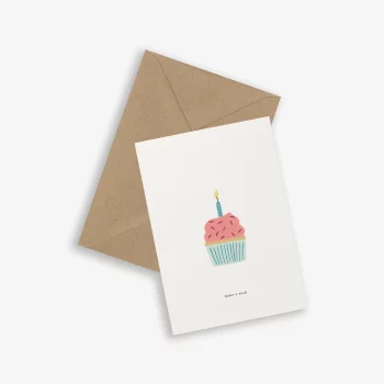 Kartotek Birthday Cake Card (make a wish)