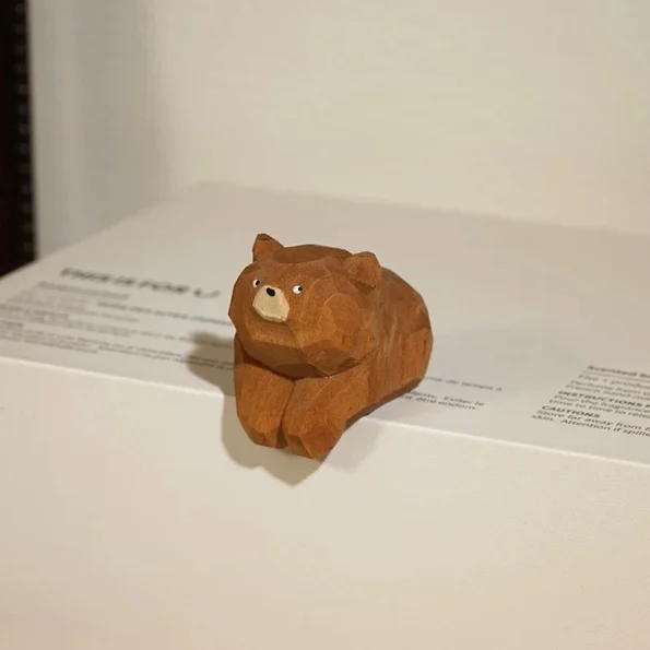 Gohobi Lying Brown Bear Tea Pet